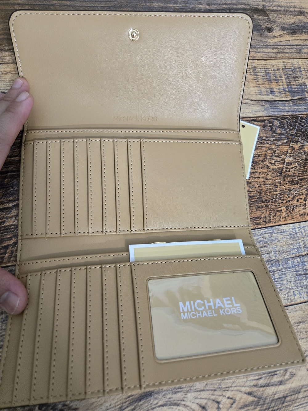 Michael Kors Rhea Colorblock Backpack And Wallet Set - Picture 8 of 10